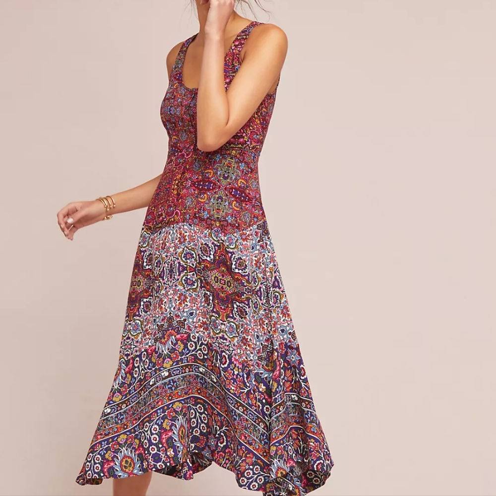 Floral Sleeveless Dress - Multicolor